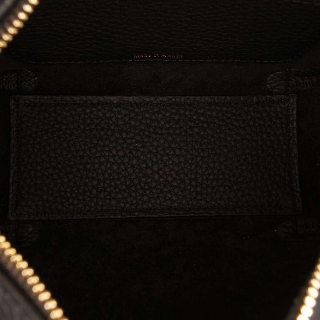 Delvaux Nano Taurillon Soft Leather Cool Box Satchel Black Leather Good condition - Model View