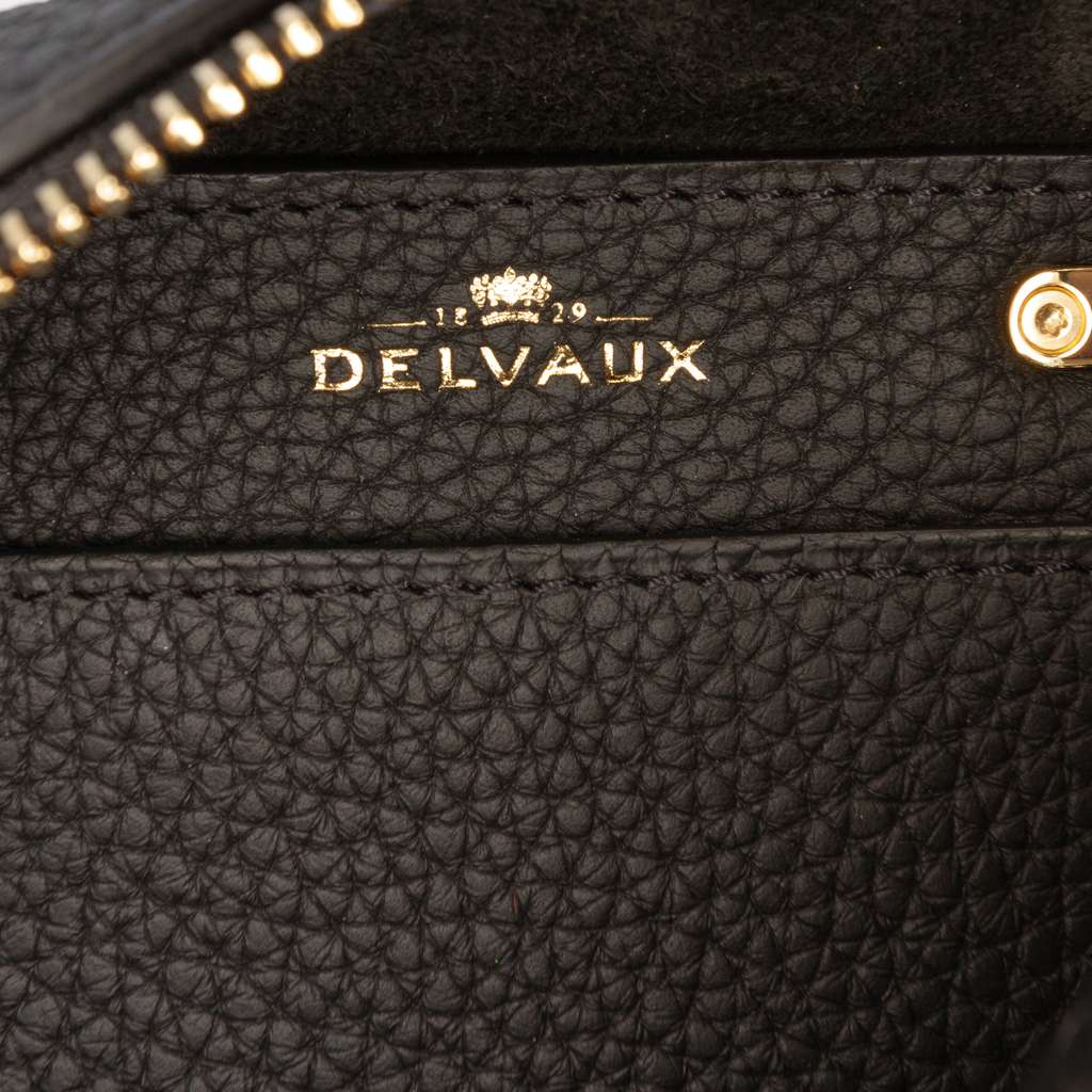Delvaux Nano Taurillon Soft Leather Cool Box Satchel Black Leather Good condition - Box View
