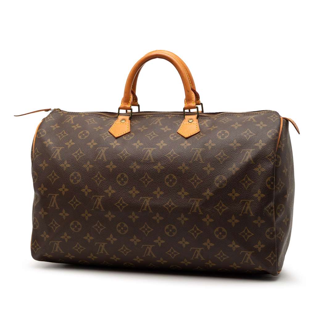 Louis Vuitton Monogram Speedy 40 Brown Good condition - Back View