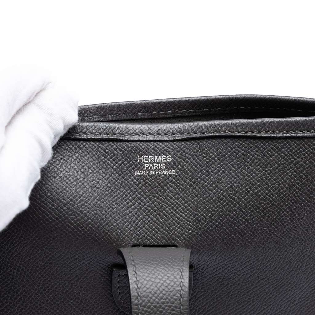 Hermès Epsom Evelyne III 33 Grey Leather Good condition - Box View
