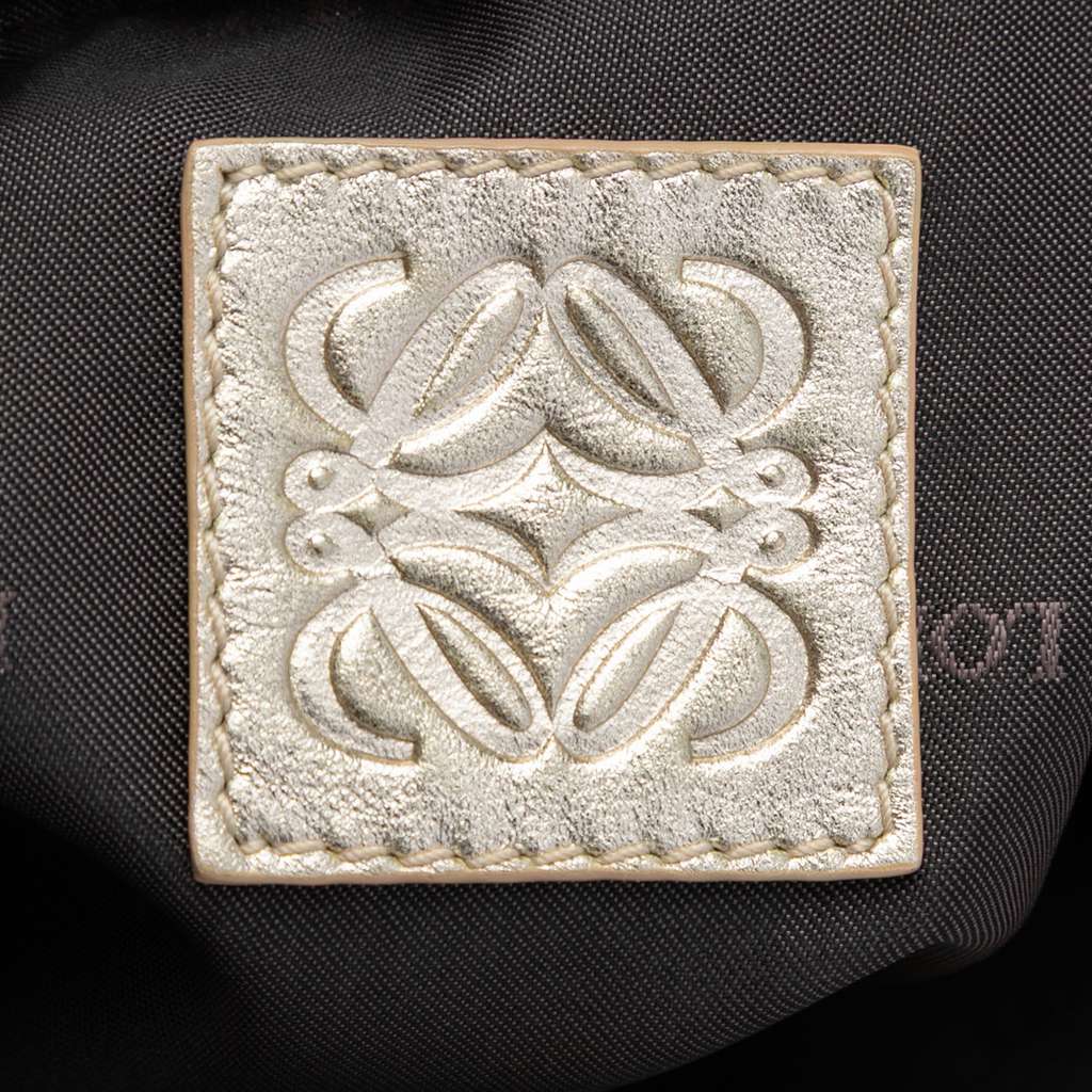 Loewe Metallic Leather Tote Silver Leather Good condition - Box View