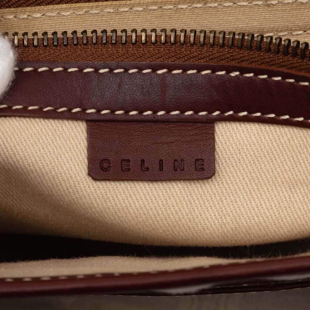 Celine Macadam Canvas Boogie Handbag Brown Canvas Good condition - Box View