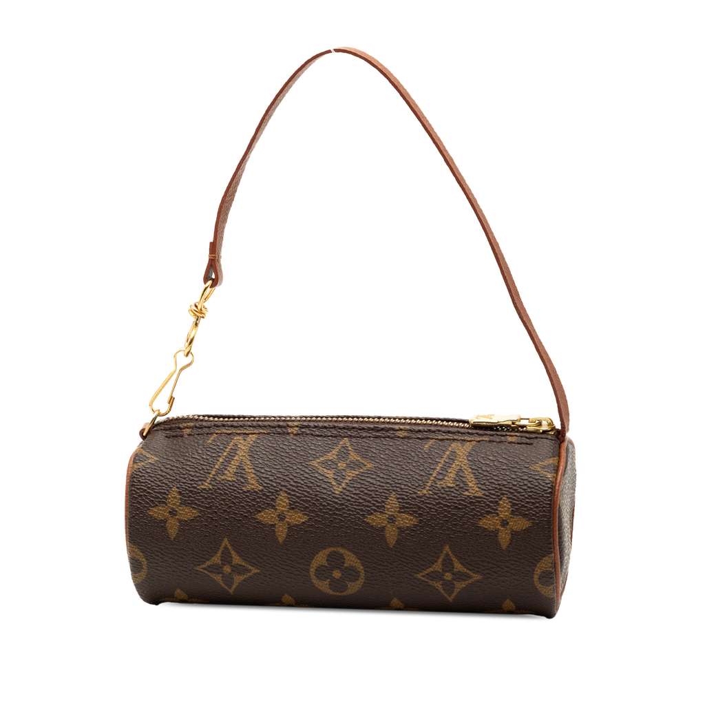 Louis Vuitton Monogram Papillon Pochette Brown Good condition - Back View