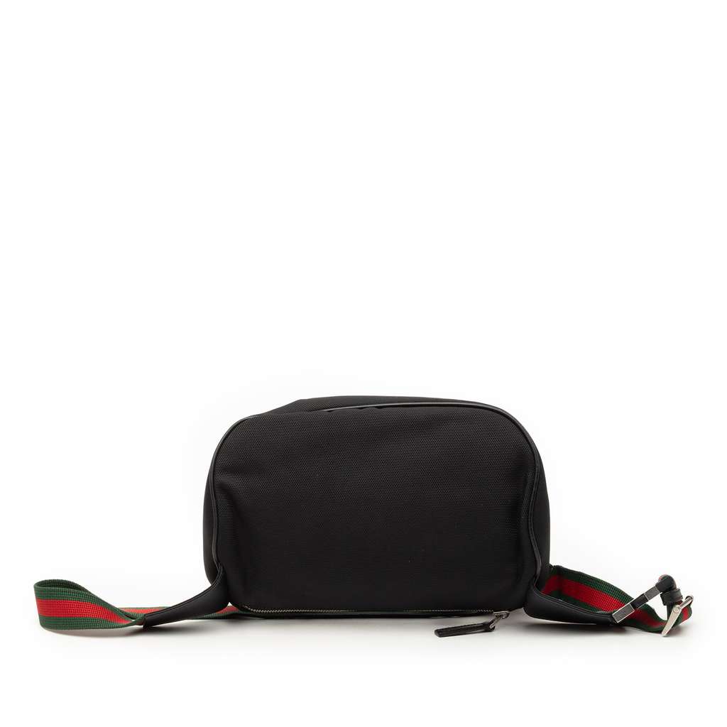 Gucci Nylon Web Belt Bag Black Good condition - Inside View