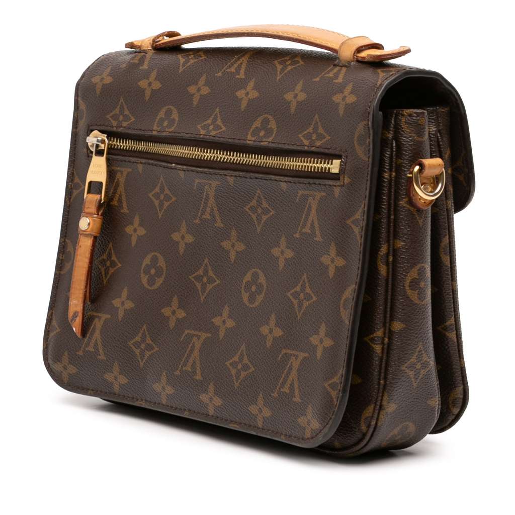 Louis Vuitton Monogram Pochette Metis Brown Good condition - Back View