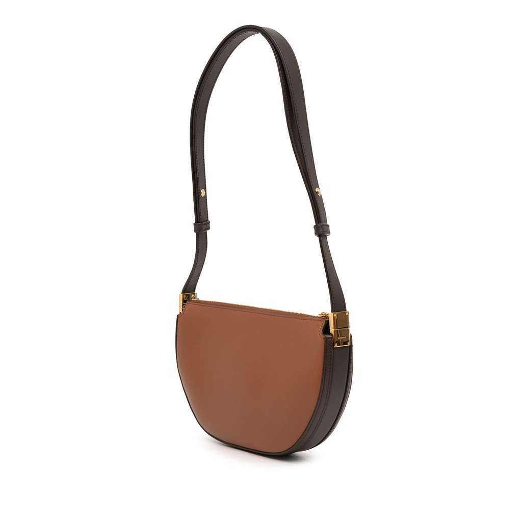 Burberry Mini Leather Olympia Crossbody Brown Leather Good condition - Back View