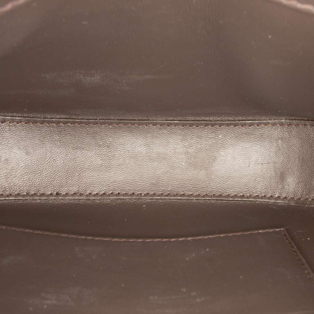 Burberry Mini Leather Olympia Crossbody Brown Leather Good condition - Box View