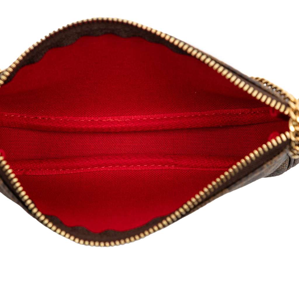 Louis Vuitton Damier Ebene Mini Pochette Accessoires Brown Good condition - Model View