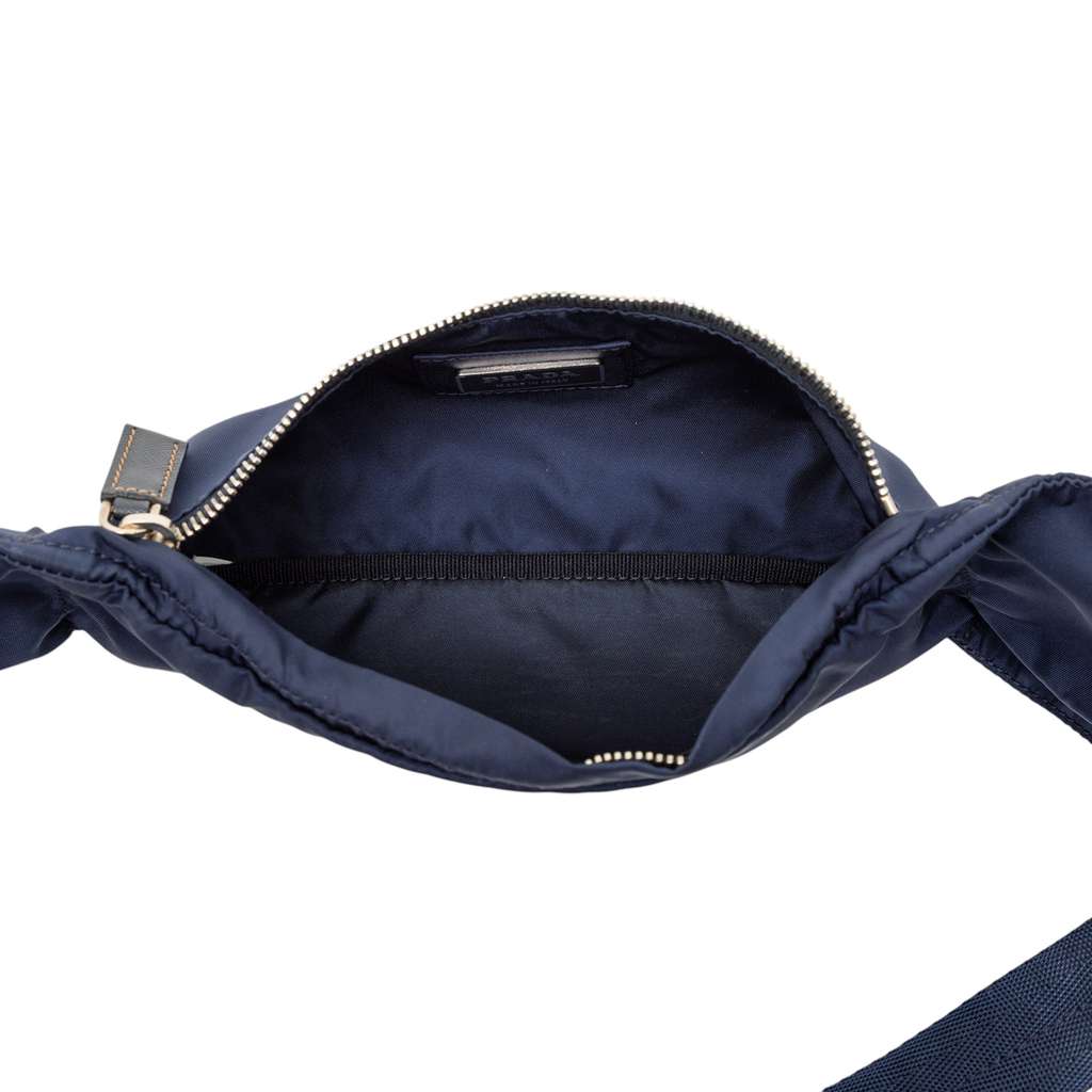 Prada Tessuto Belt Bag Blue Good condition - Model View