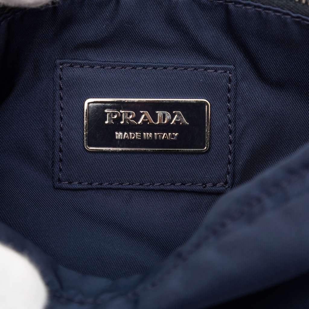 Prada Tessuto Belt Bag Blue Good condition - Box View