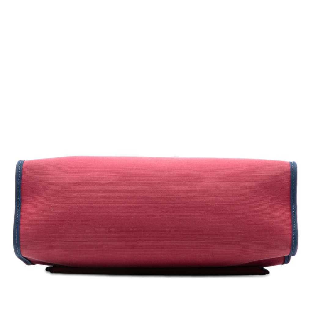 Hermès Toile Herbag Zip 31 Satchel Red Canvas Good condition - Inside View