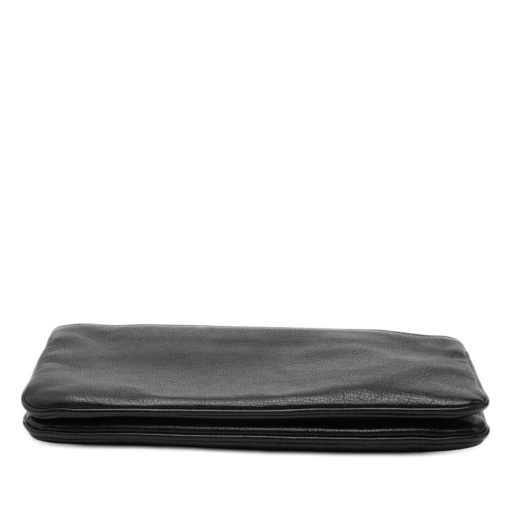 Miu Miu Goatskin Madras Double Zip Crossbody Black Leather Good condition - Inside View