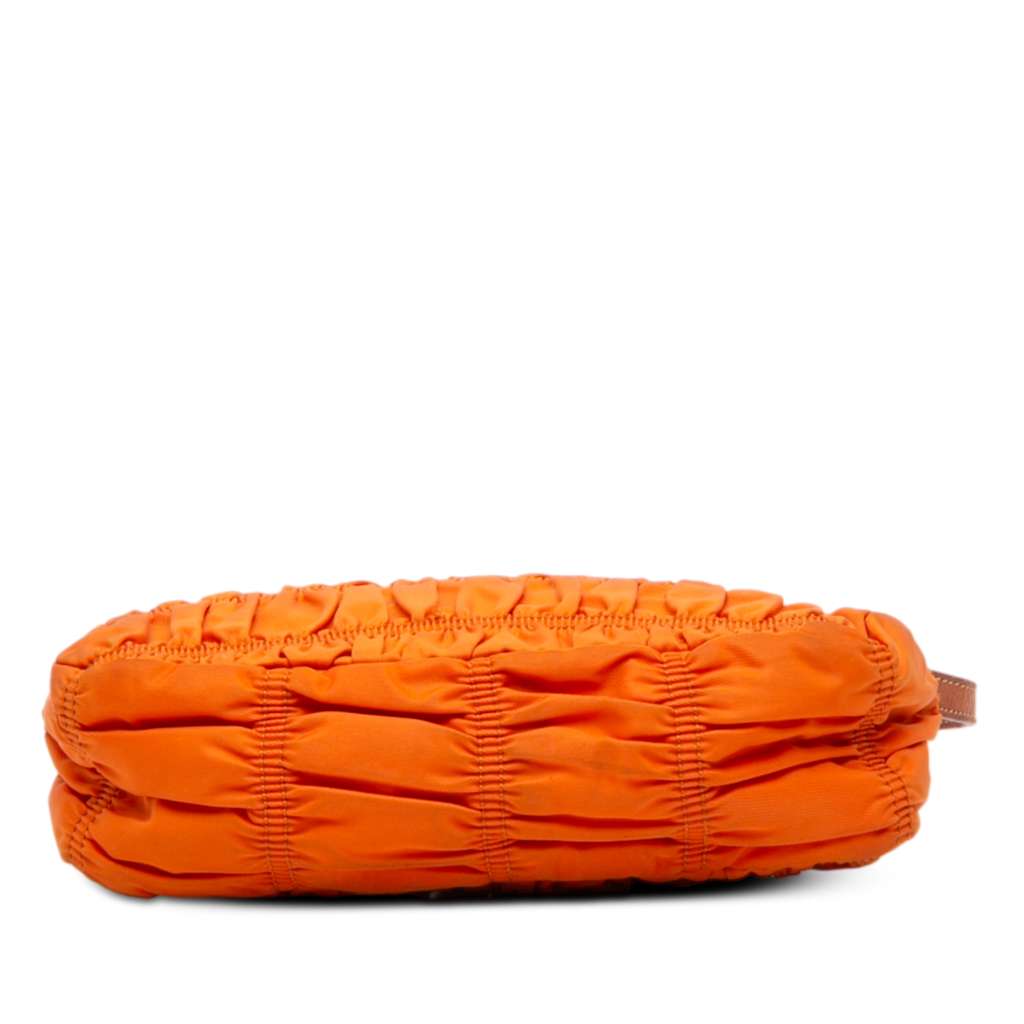 Prada Tessuto Gaufre Shoulder Bag Orange Good condition - Inside View