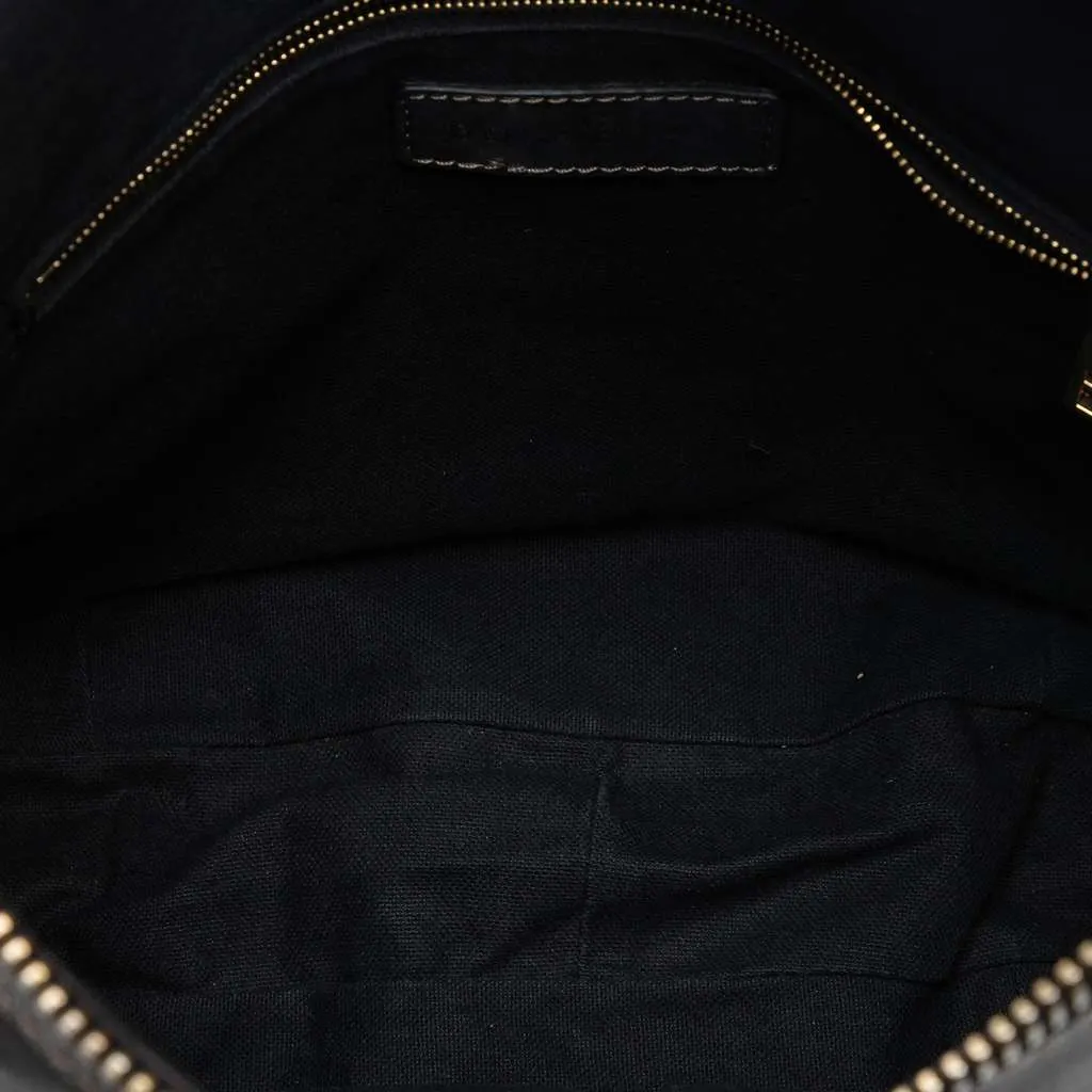 Burberry Supernova Check Coated Canvas and Metallic Leather Shoulder Bag Grey Canvas Very good - Model View