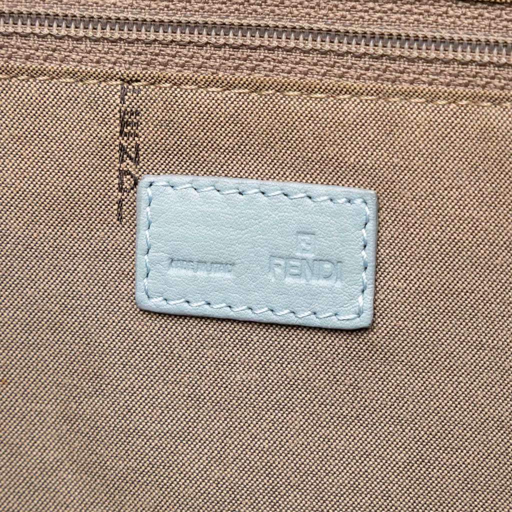 Fendi Zucca Trimmed Canvas Tote Brown Canvas Good condition - Box View