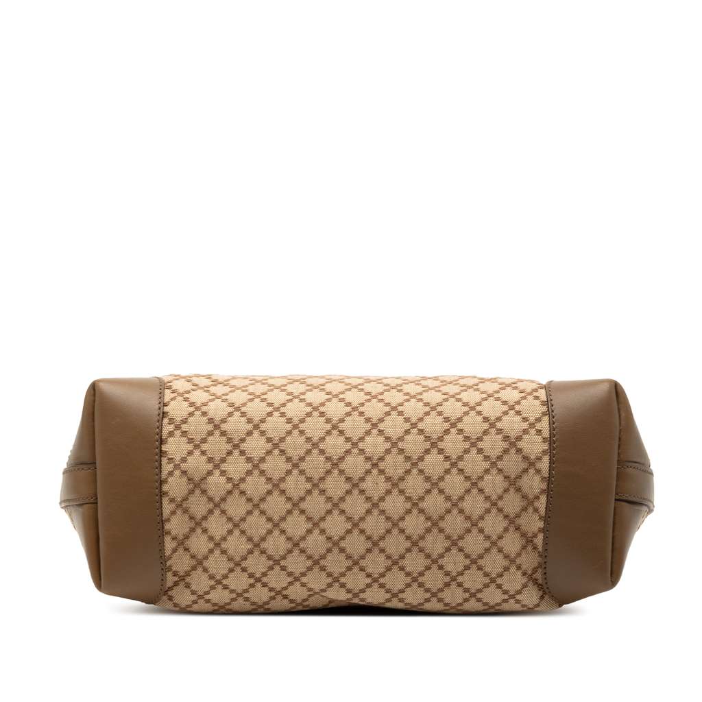 Gucci Diamante Canvas Craft Tote Brown Canvas Good condition - Inside View