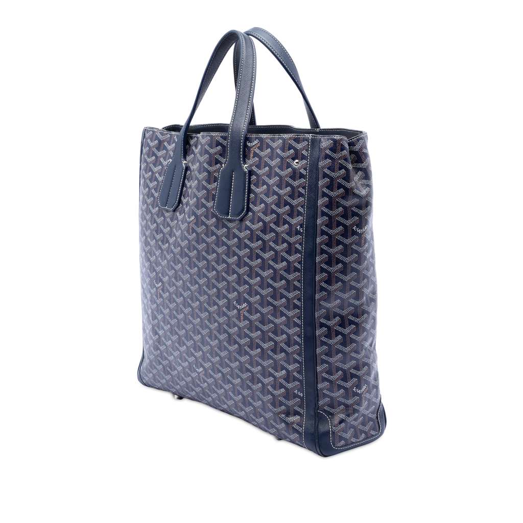Goyard Goyardine Voltaire Blue Canvas Good condition - Back View