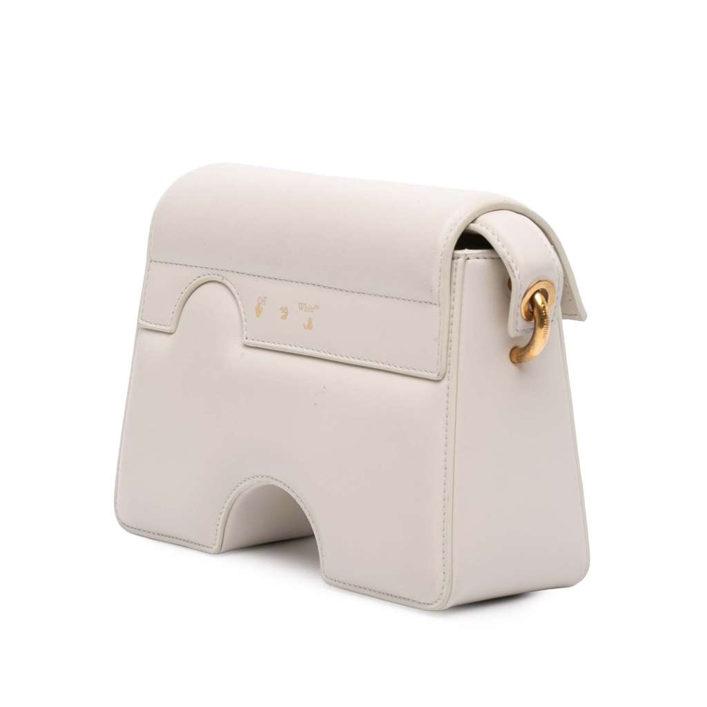 Off-white Leather Burrow 22 Crossbody White Leather Good condition - Back View