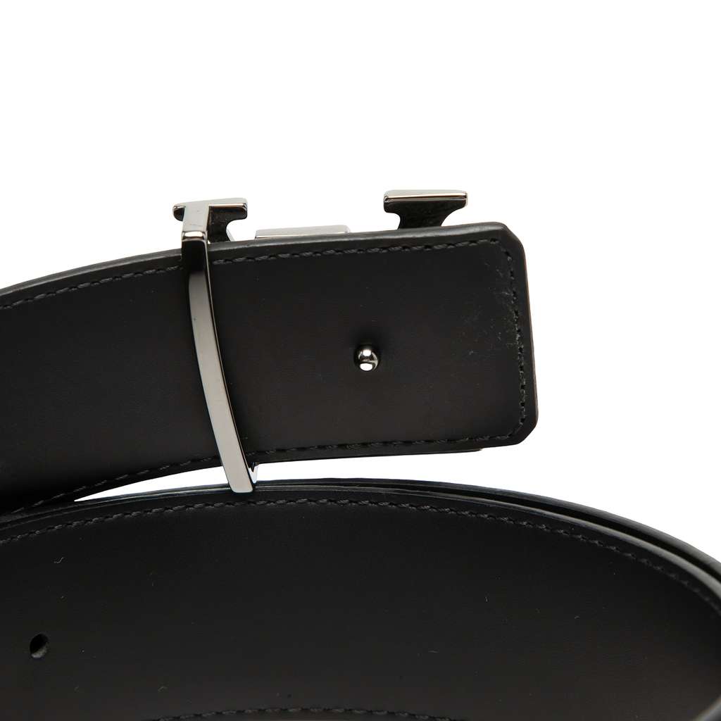 Louis Vuitton Monogram Eclipse LV Initiales Reversible Belt Black Good condition - Model View