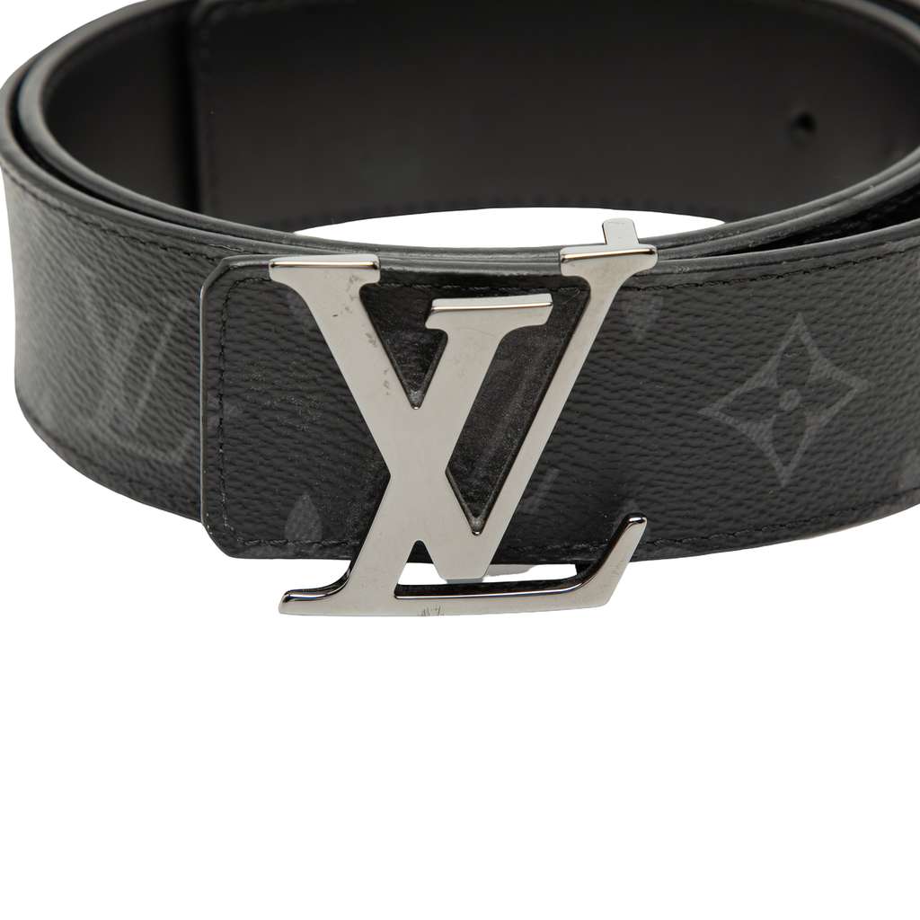 Louis Vuitton Monogram Eclipse LV Initiales Reversible Belt Black Good condition - Box View