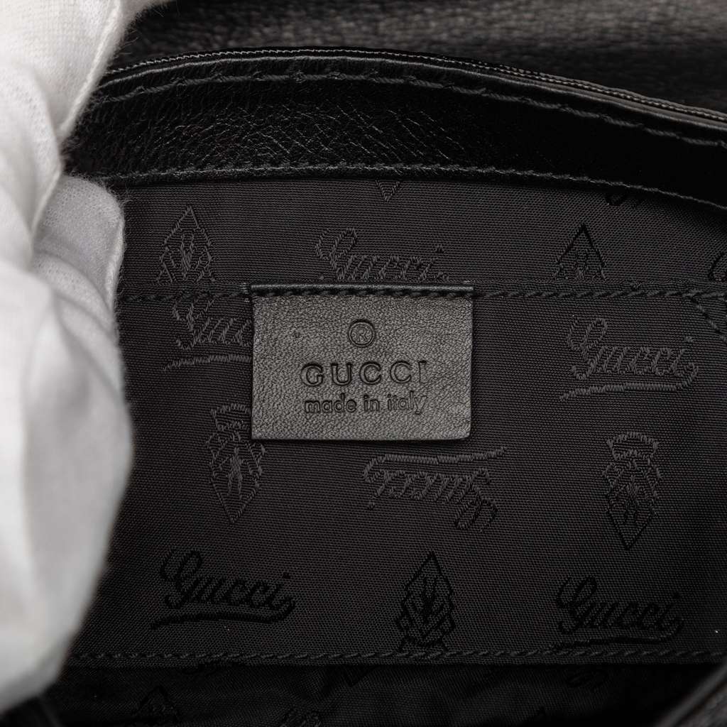 Gucci Coated Canvas Dialux Queen Shoulder Bag Black Canvas Good condition - Box View