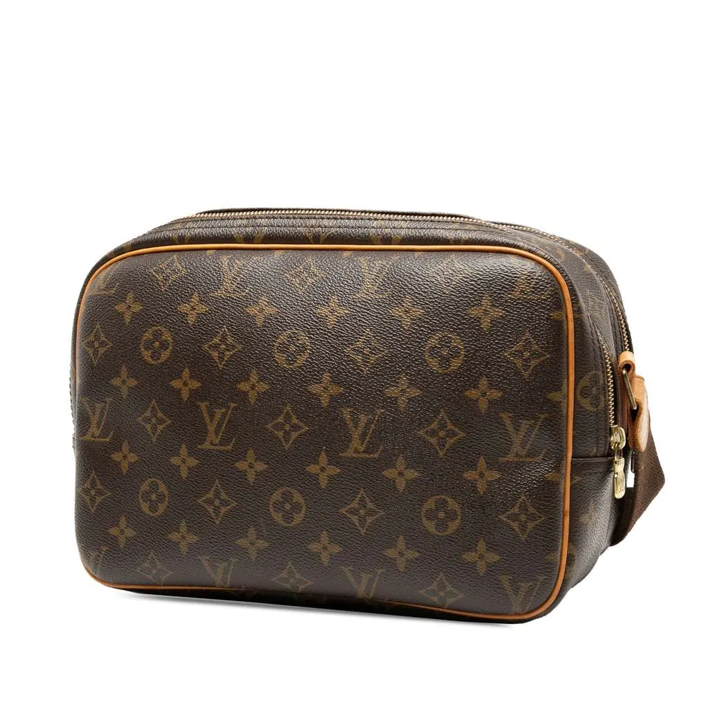 Louis Vuitton Monogram Reporter PM Brown Canvas Very good - Back View