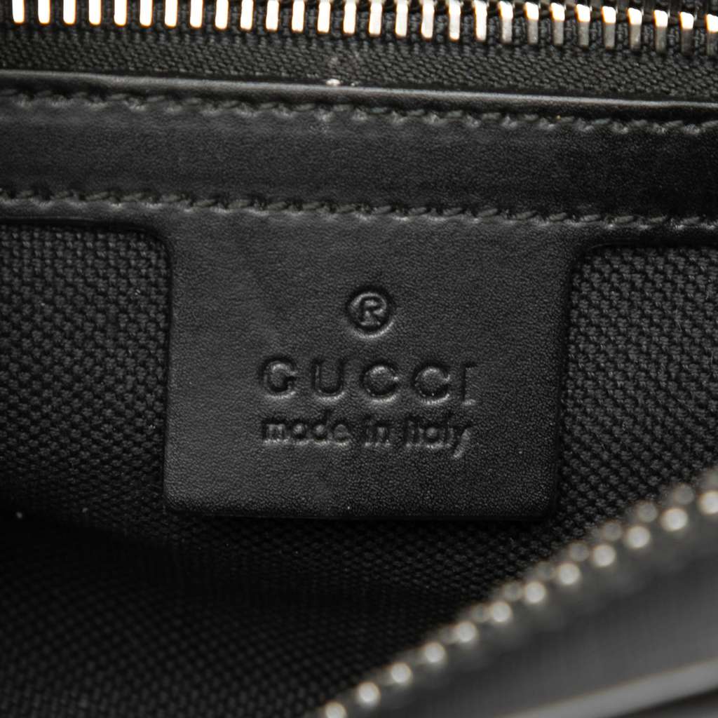 Gucci Small GG Supreme Web Belt Bag Black Canvas Good condition - Box View