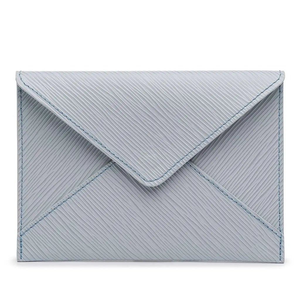 Louis Vuitton Epi Invitation Envelope Clutch Blue Leather Very good - Front View
