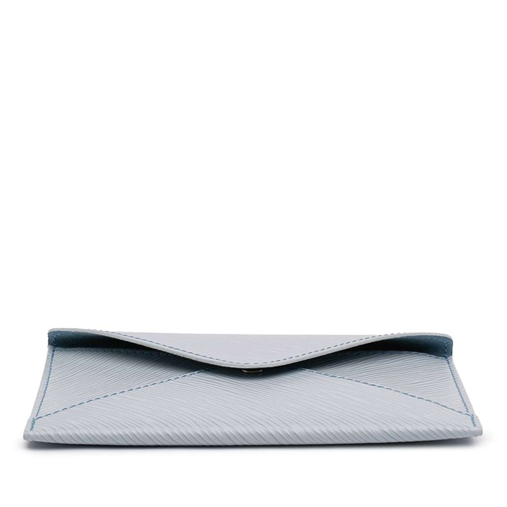 Louis Vuitton Epi Invitation Envelope Clutch Blue Leather Good condition - Inside View