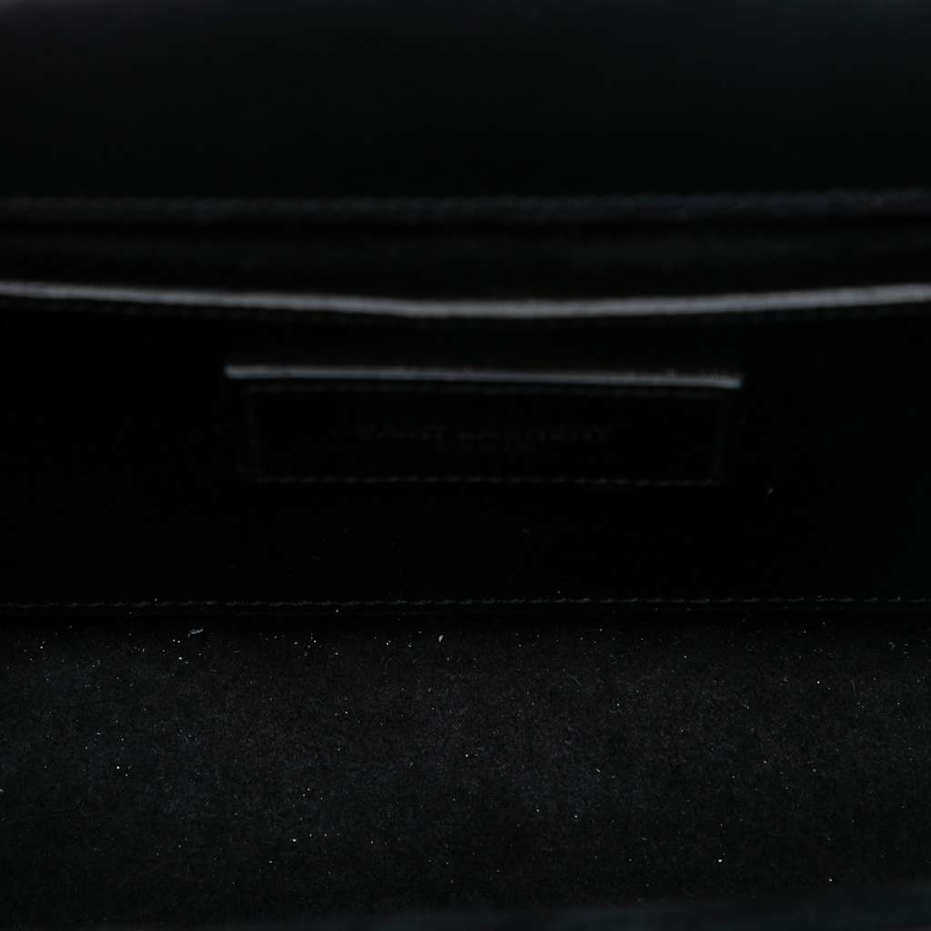 Saint Laurent Small Smooth Calfskin Monogram Kate Tassel Crossbody Black Leather Good condition - Model View