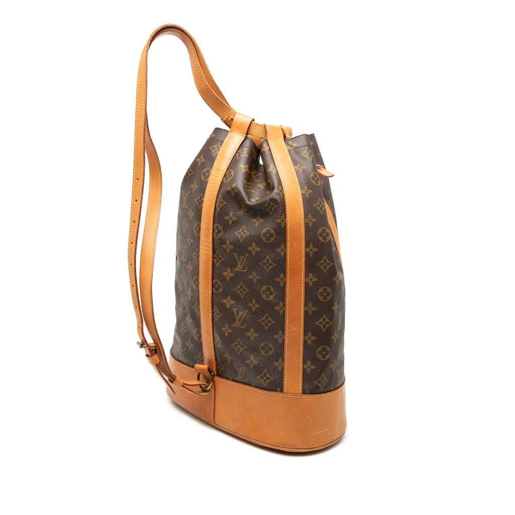 Louis Vuitton Monogram Randonnee GM Brown Good condition - Back View