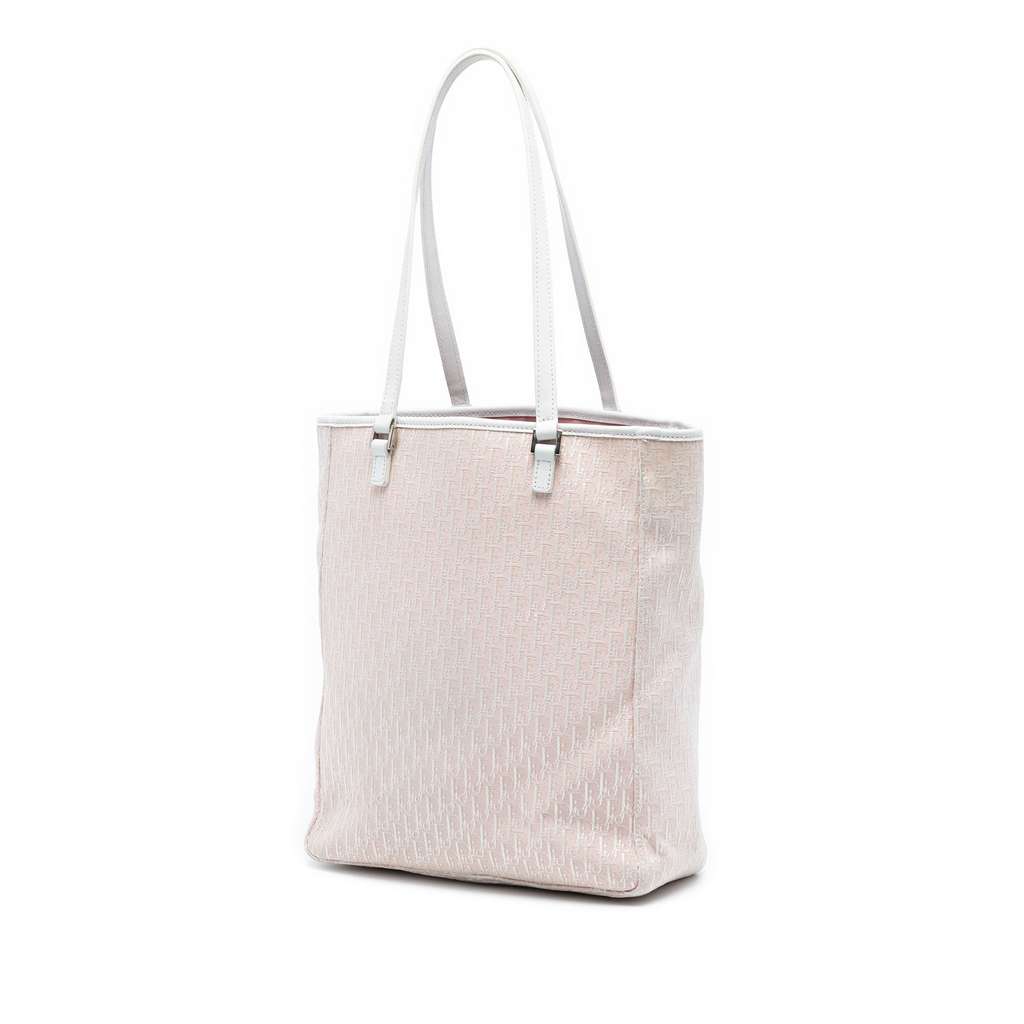 Dior Diorissimo Trotter Canvas Tote Pink Canvas Good condition - Back View