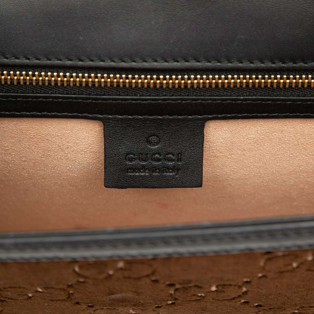 Gucci Small GG Velvet Sylvie Crossbody Brown Velvet Good condition - Box View