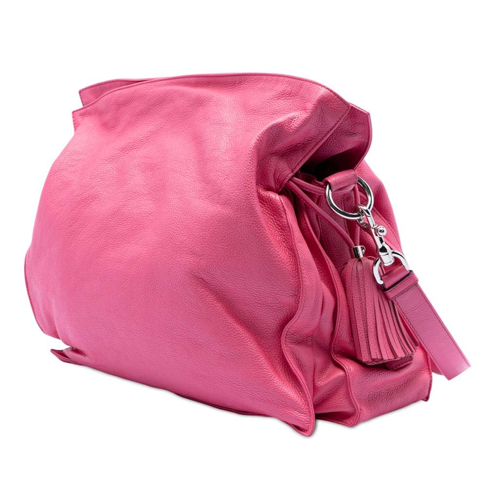 Loewe Nappa Flamenco Tassel Crossbody Pink Leather Good condition - Back View