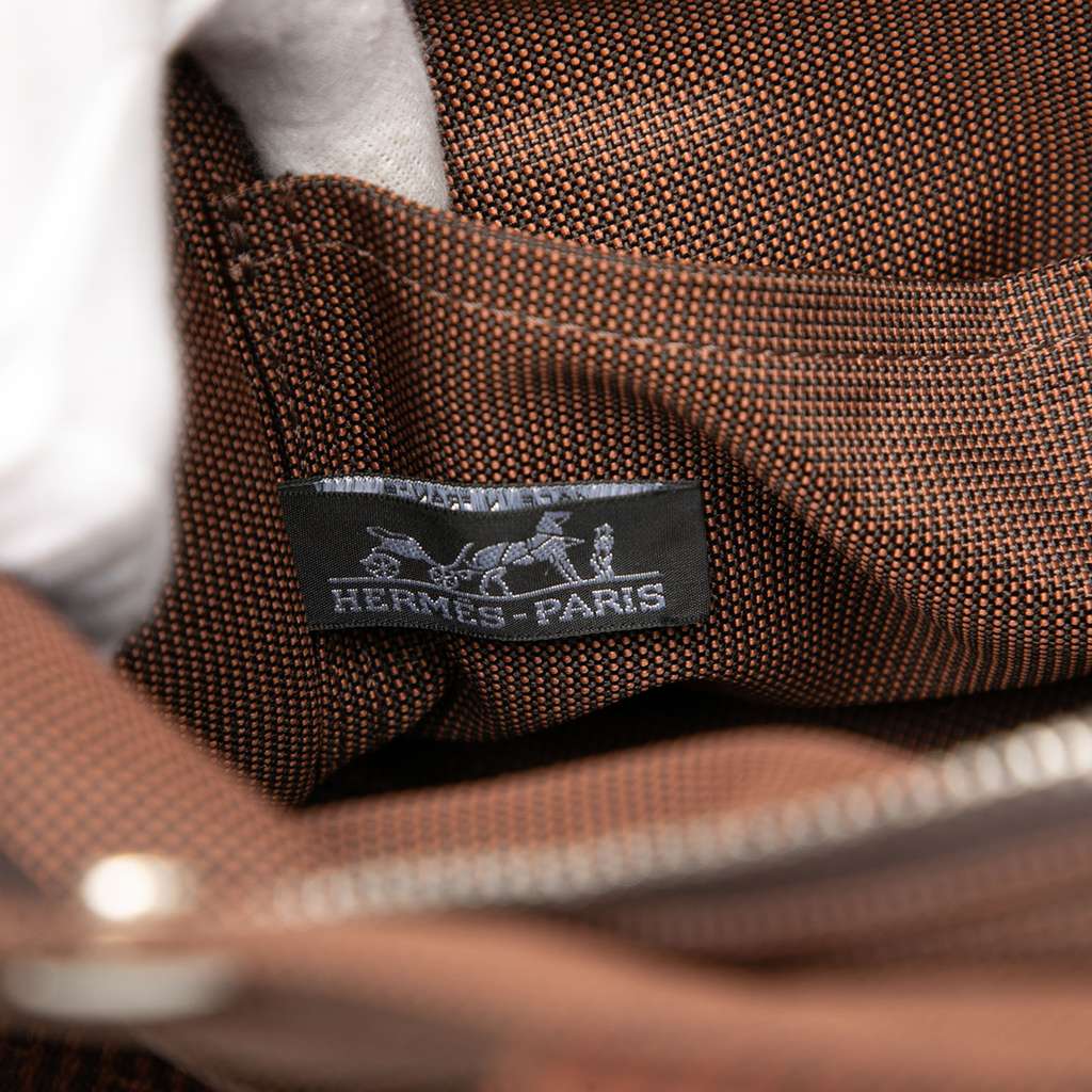 Hermès Canvas Herline Backpack PM Brown Canvas Good condition - Box View