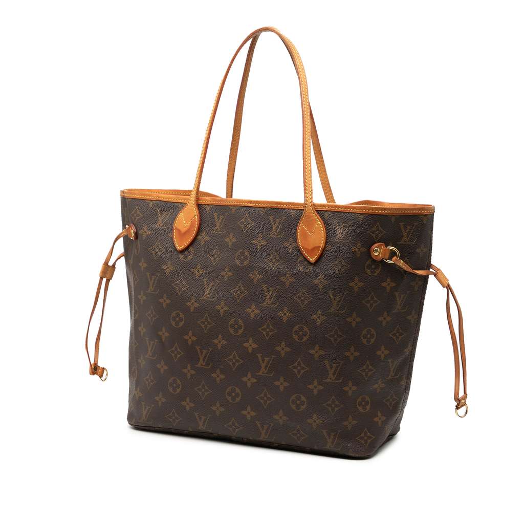 Louis Vuitton Monogram Neverfull MM Brown Good condition - Back View