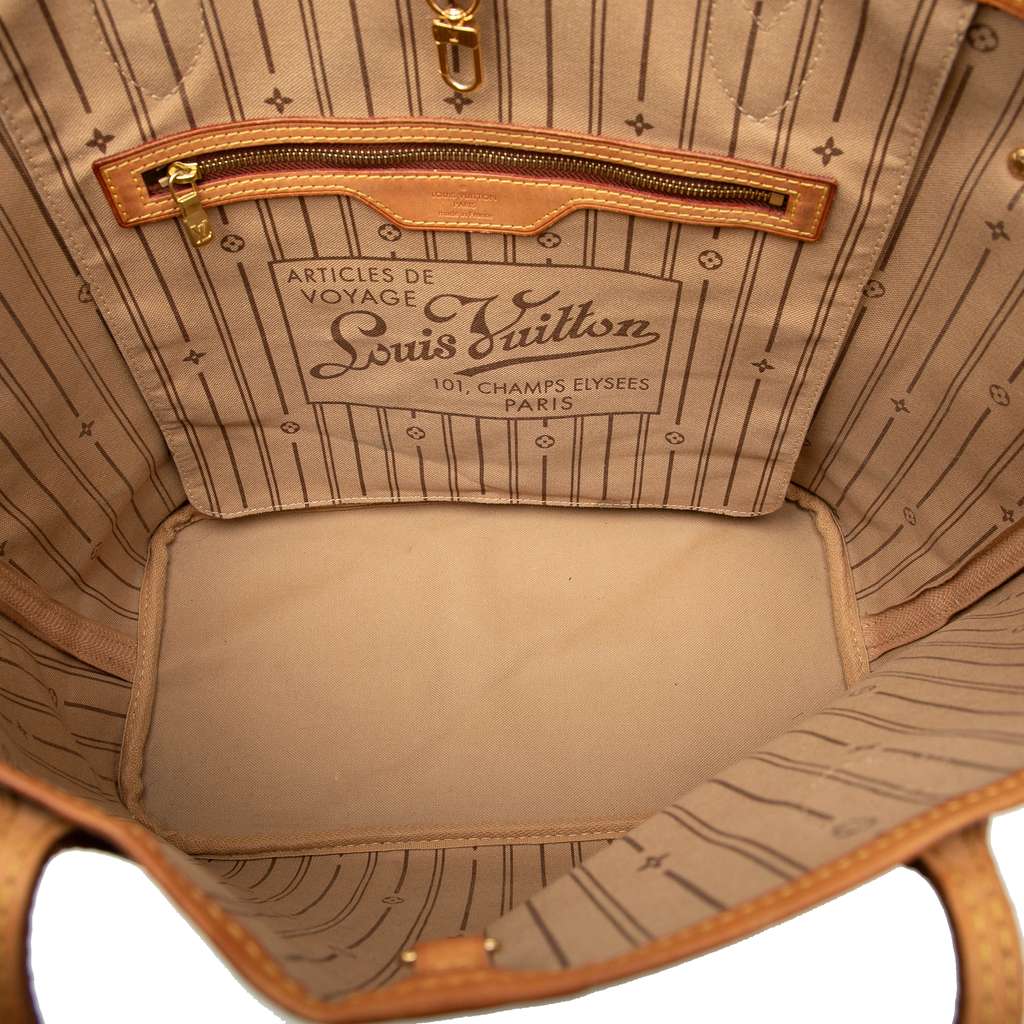 Louis Vuitton Monogram Neverfull MM Brown Good condition - Model View