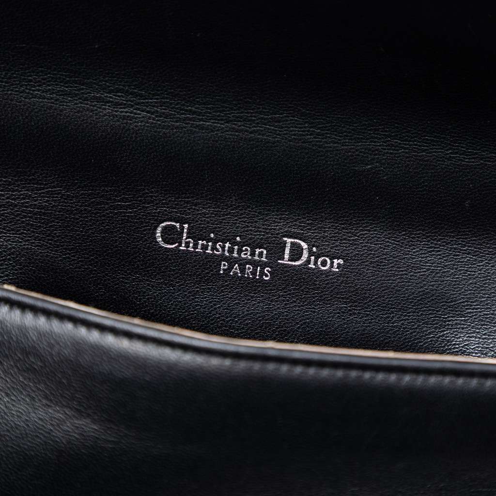 Dior Mini Lambskin Diorama Flap Black Leather Good condition - Box View