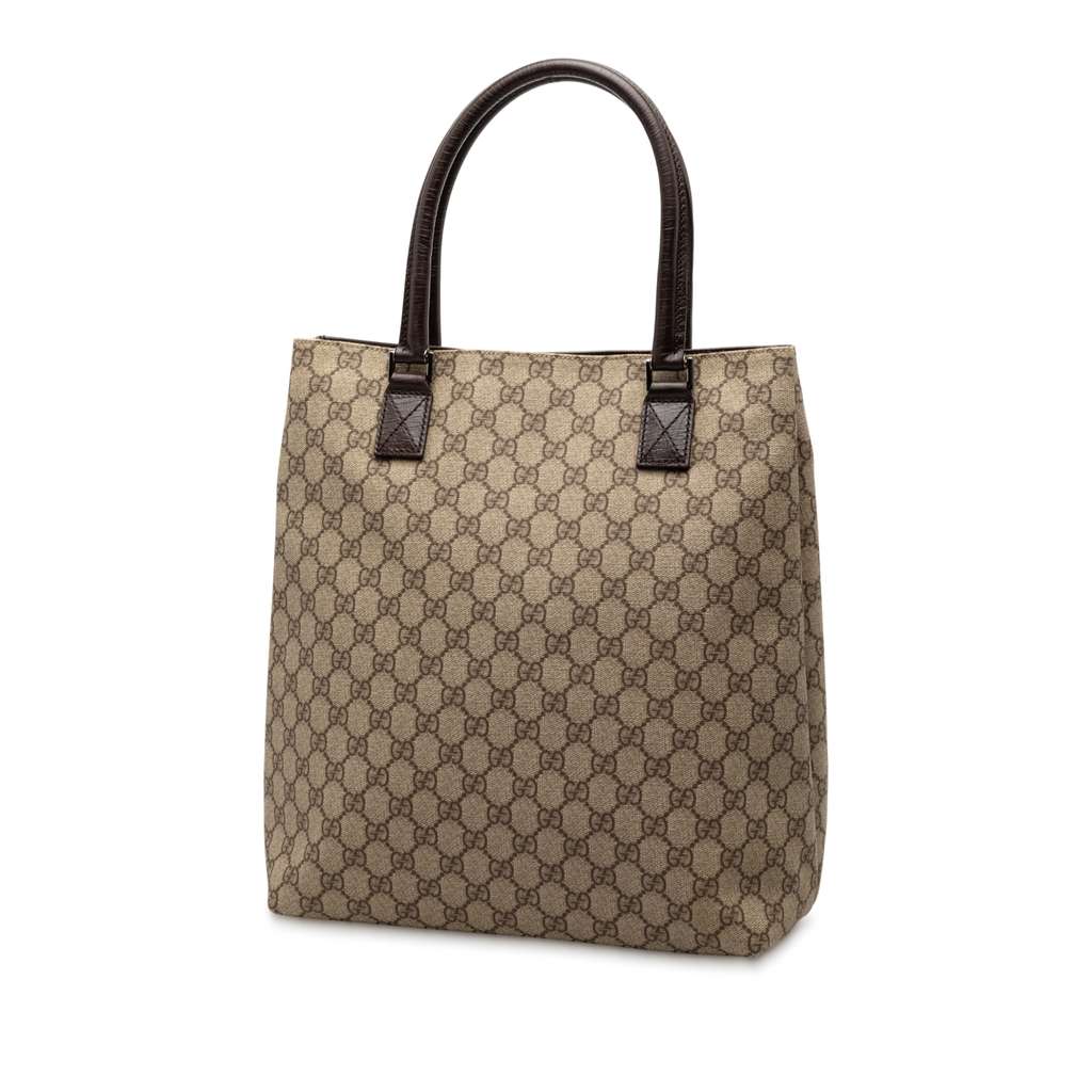 Gucci GG Supreme Tote Brown Canvas Good condition - Back View