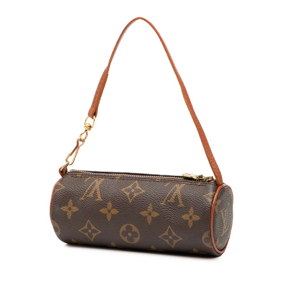 Louis Vuitton Monogram Papillon Pochette Brown Good condition - Back View