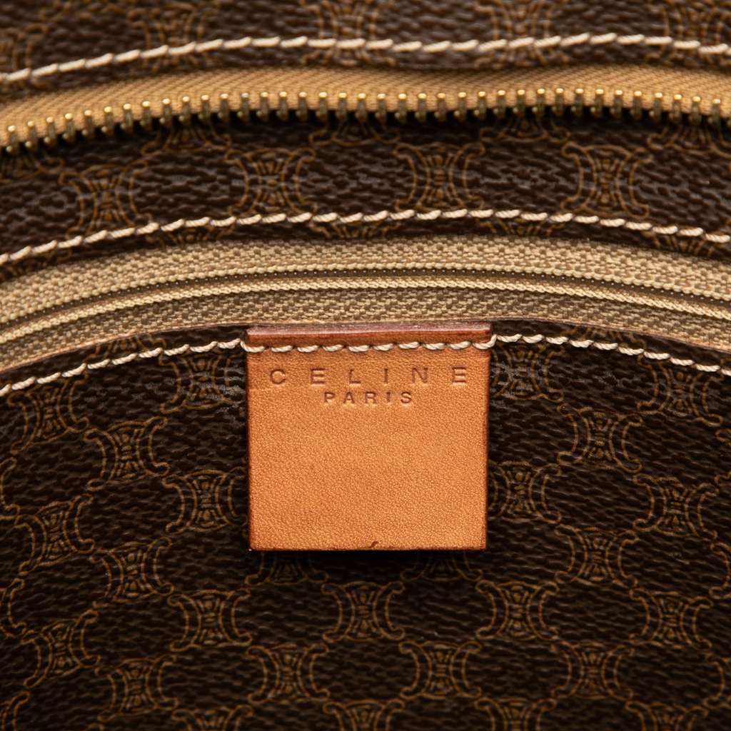 Celine Macadam Coated Canvas Tote Brown Canvas Good condition - Box View