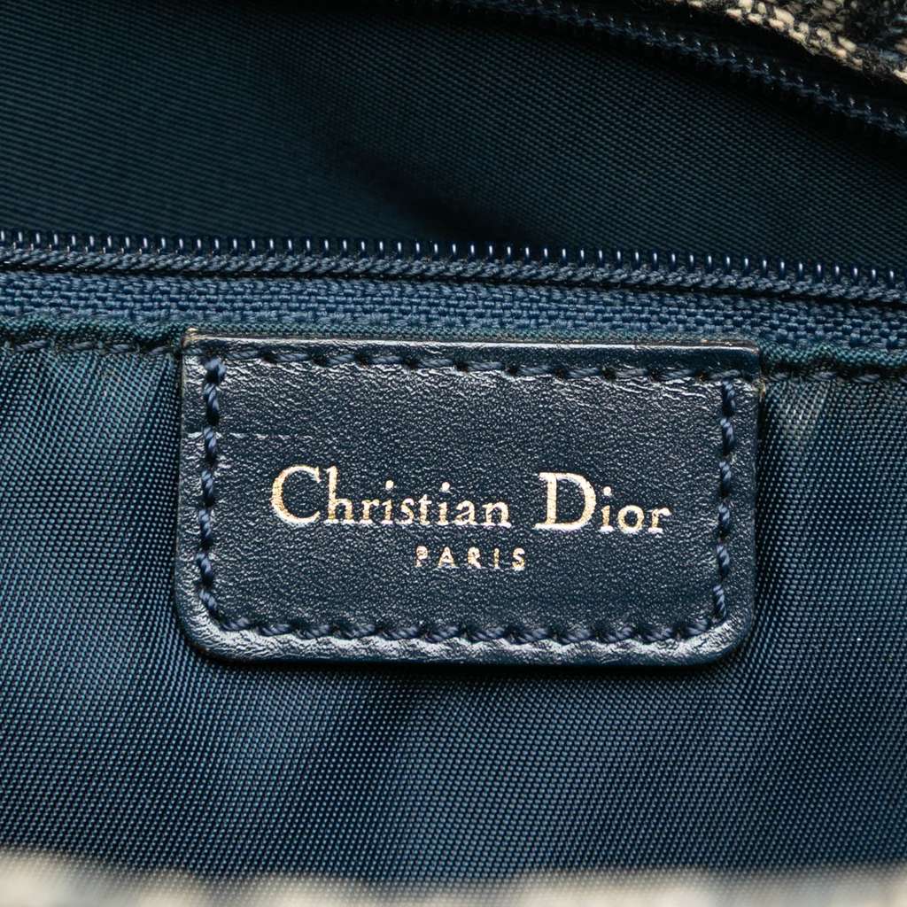 Dior Diorissimo Trotter Canvas Tote Blue Canvas Good condition - Box View