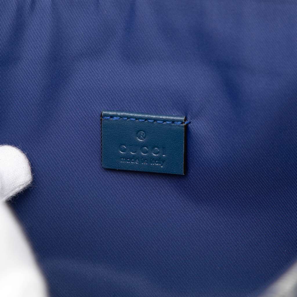 Gucci Kids GG Canvas Star Messenger Bag Blue Canvas Good condition - Box View