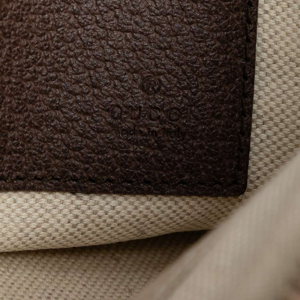 Gucci GG Supreme Courrier Clutch Brown Canvas Good condition - Box View