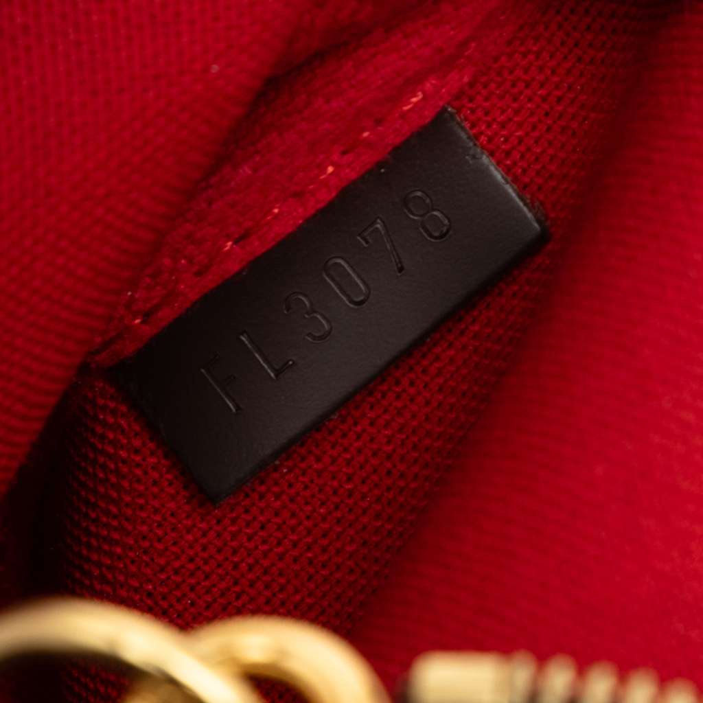 Louis Vuitton Damier Ebene Mini Pochette Accessoires Brown Good condition - Box View