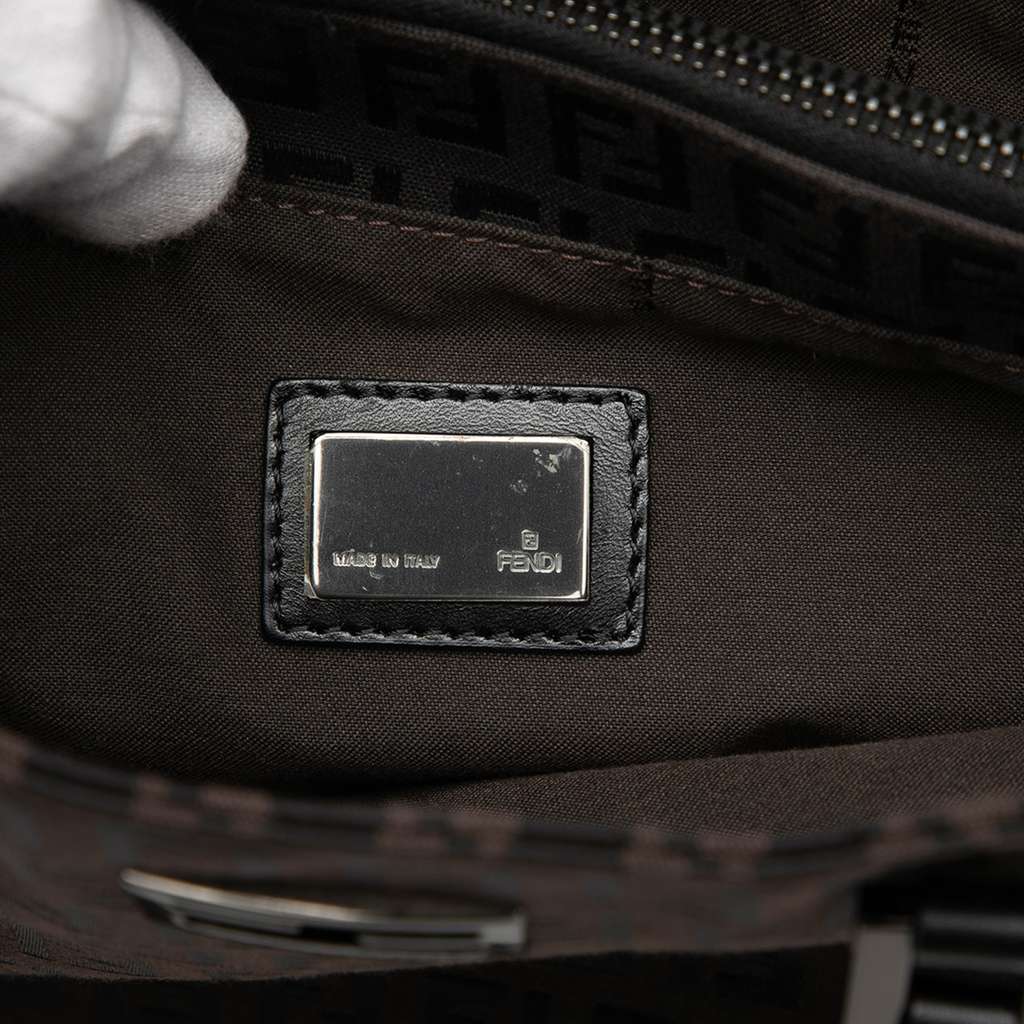 Fendi Zucchino Canvas Tote Brown Canvas Good condition - Box View