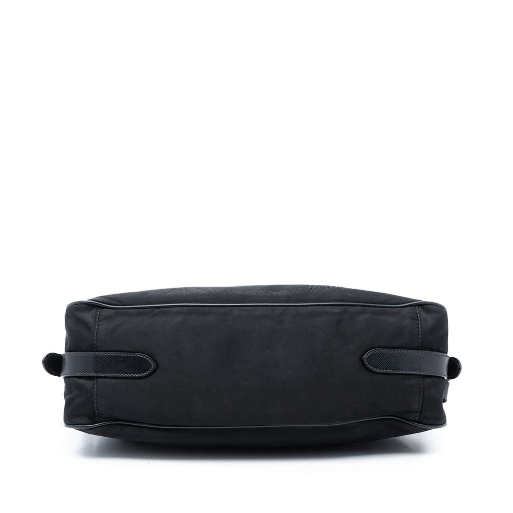 Prada Tessuto Canapa Logo Shoulder Bag Black Good condition - Inside View