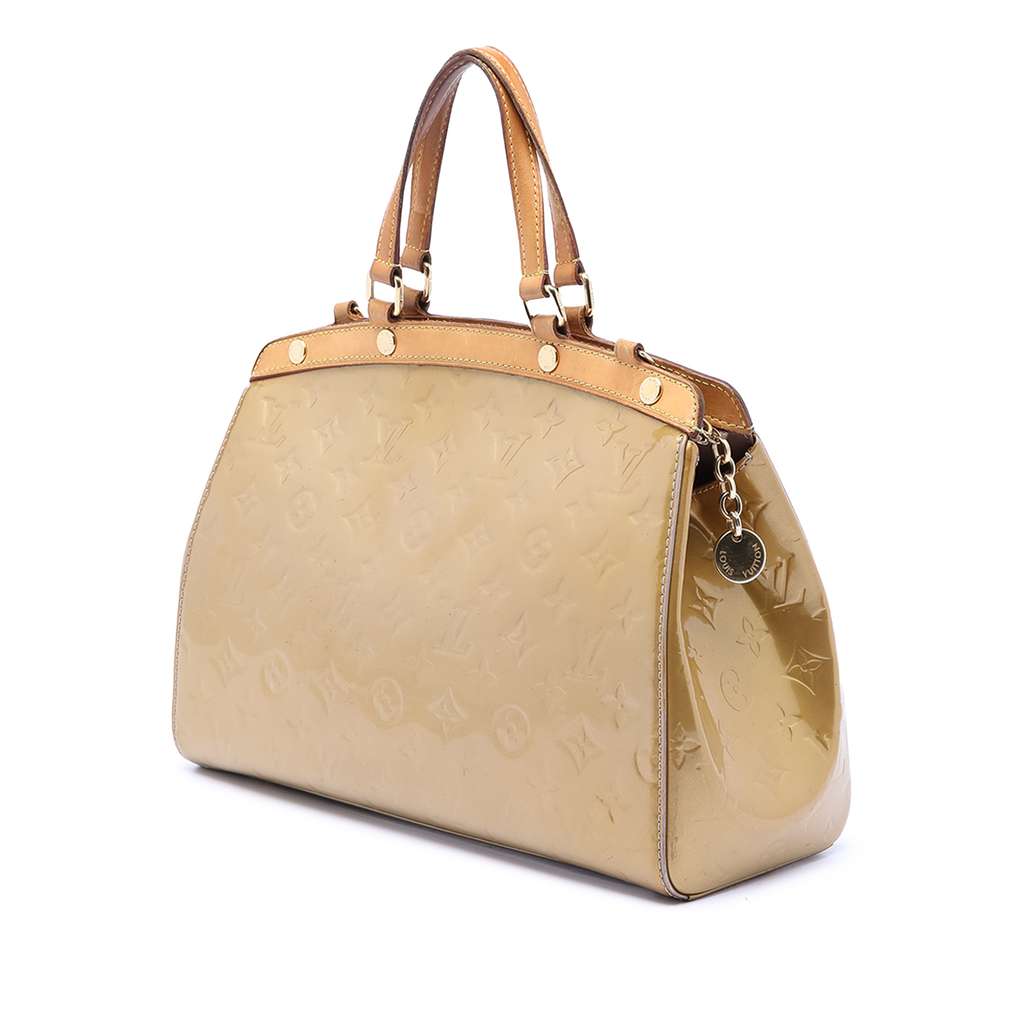 Louis Vuitton Monogram Vernis Brea MM Gold Leather Fair condition - Back View