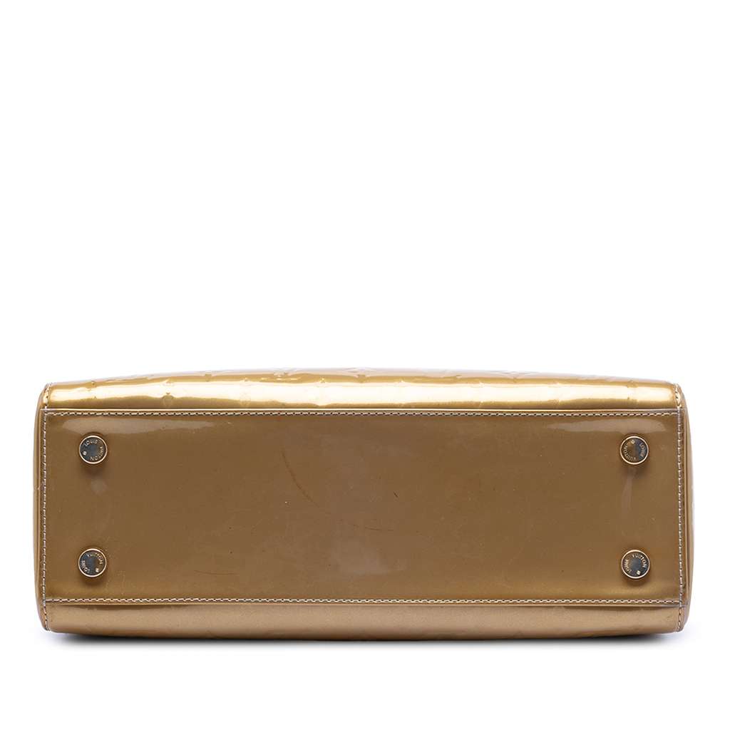 Louis Vuitton Monogram Vernis Brea MM Gold Leather Fair condition - Inside View