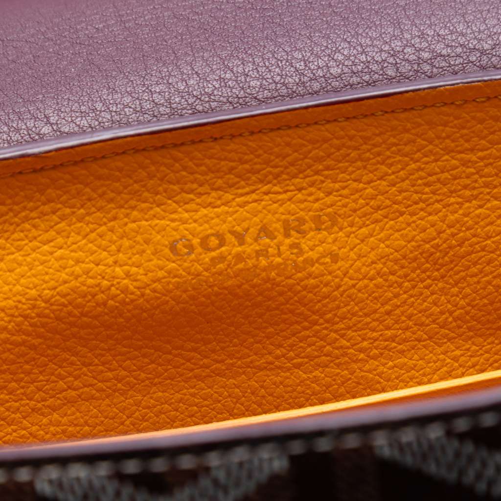 Goyard Mini Goyardine Saigon Souple Red Canvas Good condition - Box View